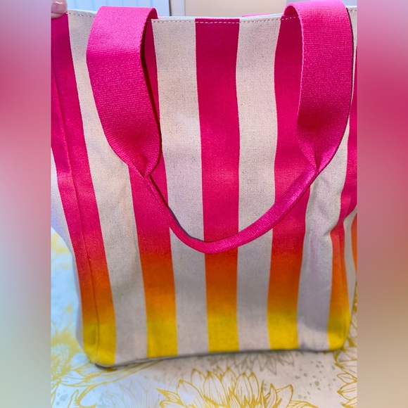 NWT Victoria's Secret Pink and Orange Tote Bag - Picture 3 of 16